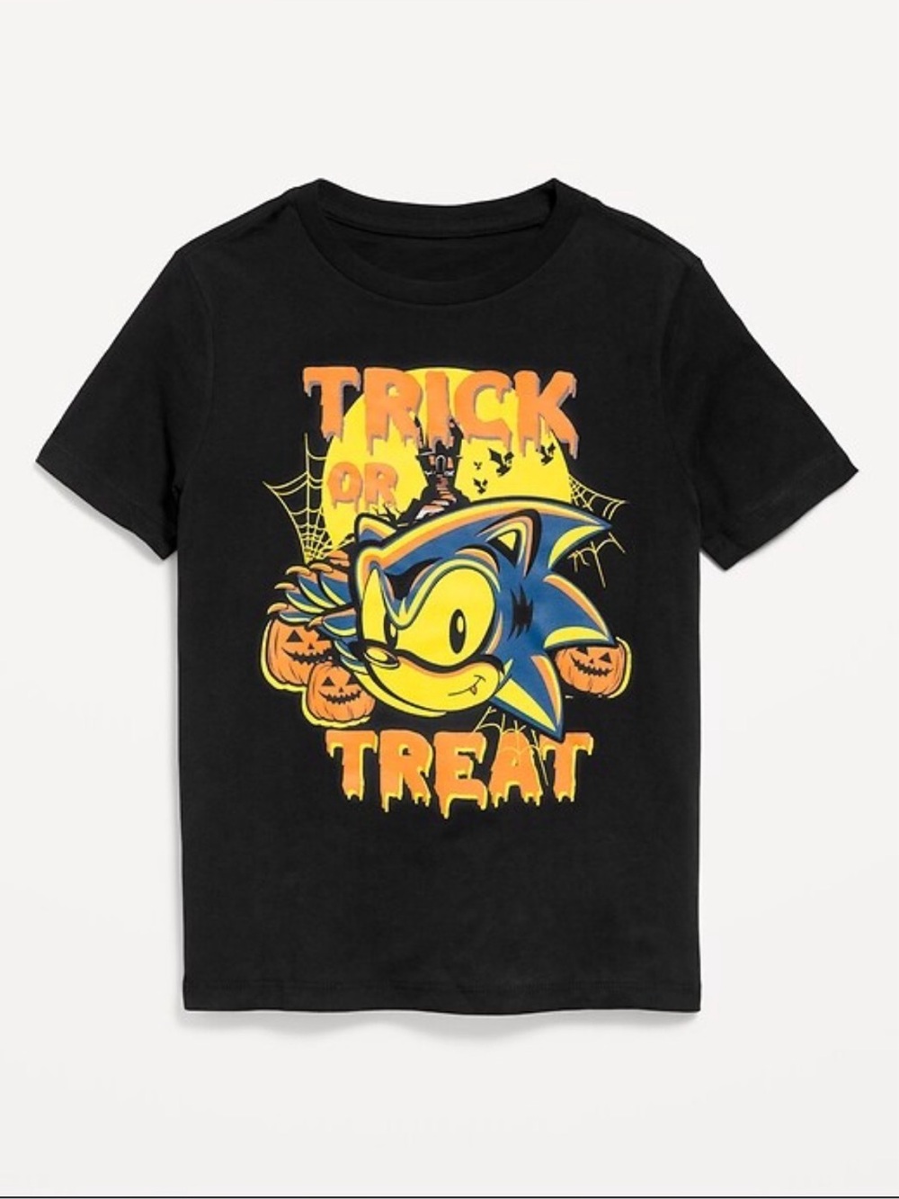 BNWT Old navy Halloween Sonic Trick or Treat Graphic Tee  size L(10-12)